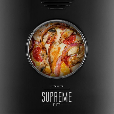 Piec do pizzy SUPREME ELITE 2200 W, 450 stopni, dwie grzałki, okno, LED, 33 cm, różna programy pieczenia