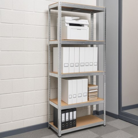 Regał magazynowy 4 poziomy 174x80x40 150 kg srebrny