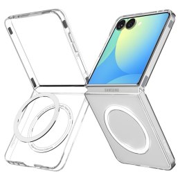 Spigen Airskin Mag MagSafe - Etui do Samsung Galaxy Z Flip 7 (Clear/White)