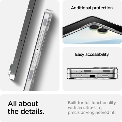 Spigen Airskin Mag MagSafe - Etui do Samsung Galaxy Z Flip 7 (Clear/White)