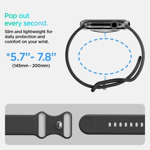 Spigen Nano Pop - Pasek do Apple Watch 44/45/46/49 mm (Black Sesame)