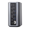 Stacja dokująca 17w1 Blitzwolf BW-TH15 2xHD+DP+4xC+3xUSB 3.0+USB 3.1+C 3.2+C PD+RJ45+micro SD+SD+3,5mm Audio
