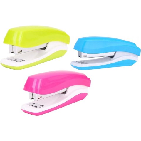 Zszywacz Deli Rio biało-różowy