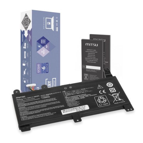 Bateria Mitsu do Asus ROG Strix G512LU, G531GU, G712LU