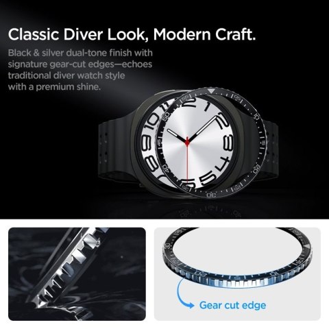 Spigen Bezel Tune Diver - Obudowa / Pierścień ochronny do Samsung Galaxy Watch 8 44 mm (Black)