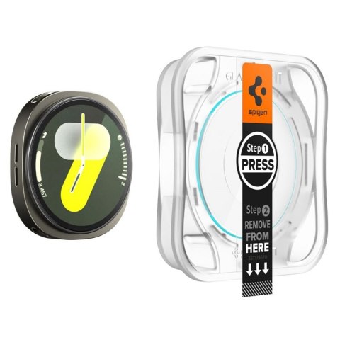 Spigen GLAS.TR EZ FIT 2-Pack - Szkło hartowane do Samsung Galaxy Watch 8 40 mm (2 szt)