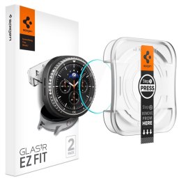 Spigen GLAS.TR EZ FIT 2-Pack - Szkło hartowane do Samsung Galaxy Watch 8 Classic 46 mm (2 szt)