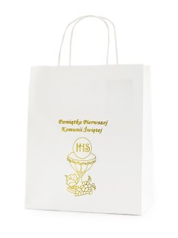 Torebka prezentowa - Pamiątka Pierwszej Komunii - papierowa