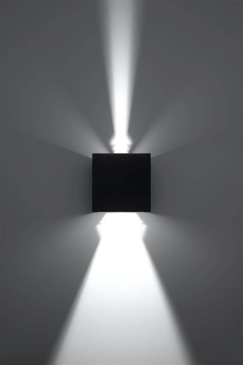 Kinkiet LUCA czarny LED IP54