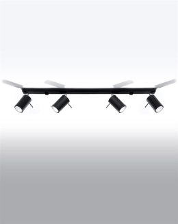 Plafon RING 4L czarny