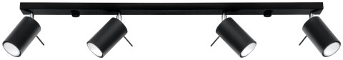 Plafon RING 4L czarny