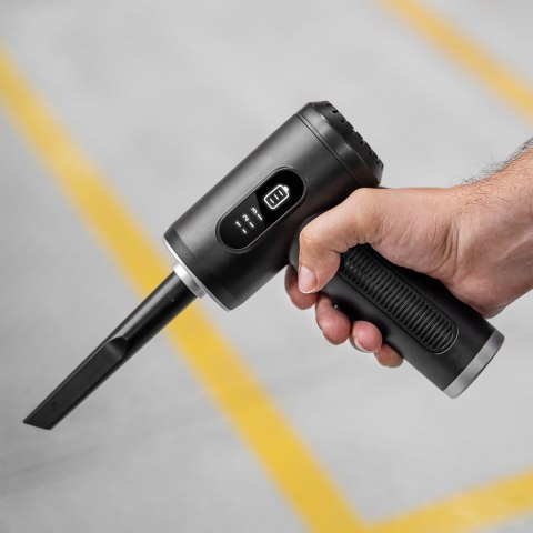 Dmuchawa , kompresor , 3 poziomy , latarka , 75W, 5 końcówek, bateria 6 000 mAh, TEESA