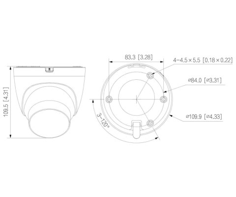 KAMERA IP IPC-HDW2649T-S-LED-0360B-PRO WizSense WizColor - 6 Mpx 3.6 mm DAHUA
