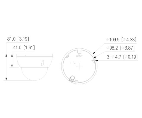 KAMERA WANDALOODPORNA IP IPC-HDBW2649E-S-IL-0280B WizSense Smart Dual Light - 6 Mpx 2.8 mm DAHUA