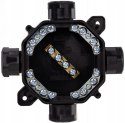 Puszka natynkowa hermetyczna PG16, IP 67 (5x4mm2), kolor czarny PAWBOL A.0035C