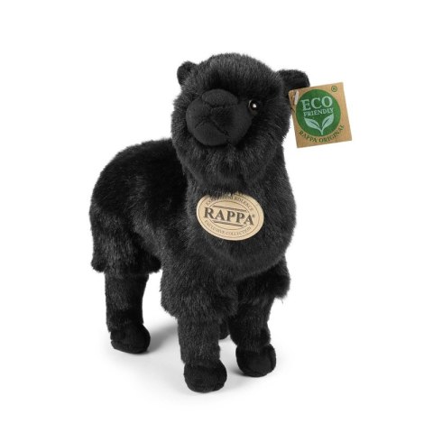 Rappa - Pluszowa realistyczna maskotka Lama czarna 23 cm Eco-Friendly