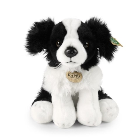 Rappa - Pluszowa realistyczna maskotka Pies Border Collie siedzący 30 cm Eco-Friendly