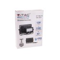 Projektor LED solarny V-TAC 10W USB czarny IP65 VT-788-10 4000K 1100lm
