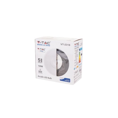 Żarówka LED V-TAC SAMSUNG CHIP 18W UFO fi220 VT-2318 4000K 920lm 5 lat gwarancji