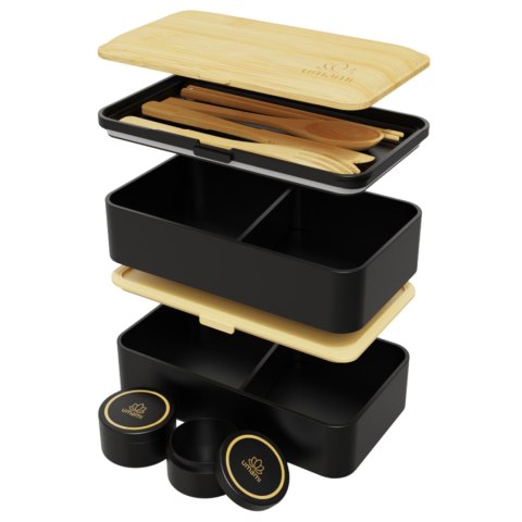 Lunchbox Original - Black & Bamboo - 1200 ml