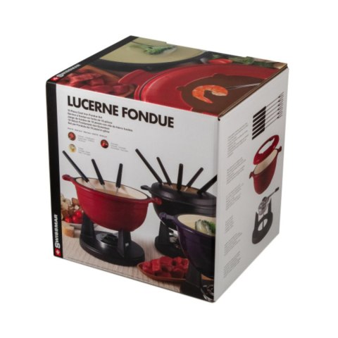 SWISSMAR Fondue LUCERNE, żeliwo, czarny