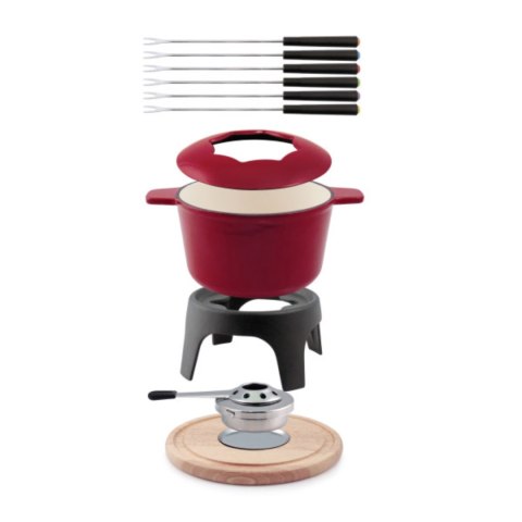 SWISSMAR Fondue SIERRA, żeliwo, wiśniowy