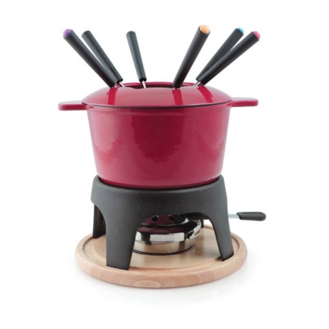 SWISSMAR Fondue SIERRA, żeliwo, wiśniowy