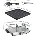 SWISSMAR Raclette GENEVA dla 4 osób, srebrne