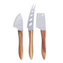 SWISSMAR Zestaw noży do sera 3szt, uchwyt akacja