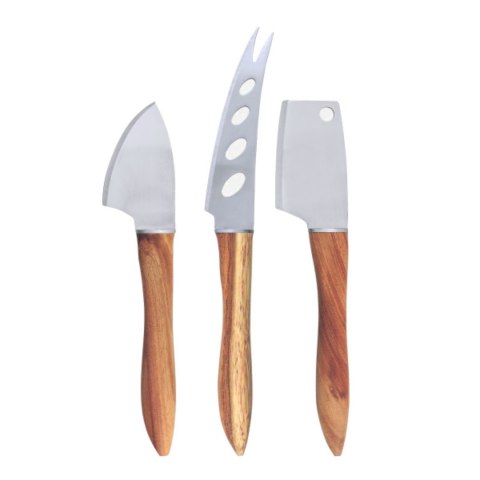 SWISSMAR Zestaw noży do sera 3szt, uchwyt akacja