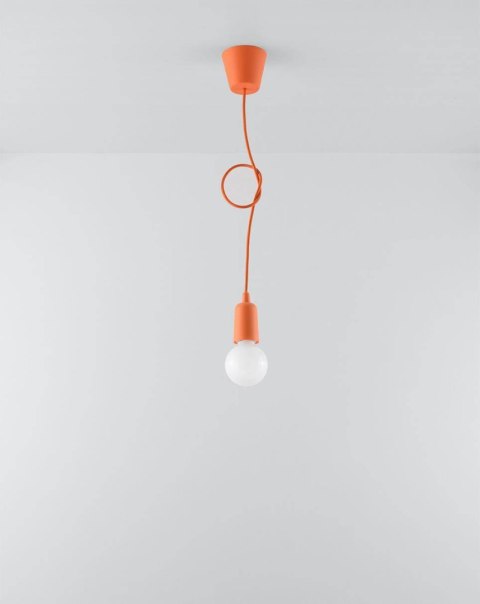 Lampa wisząca DIEGO 1 pomarańczowy