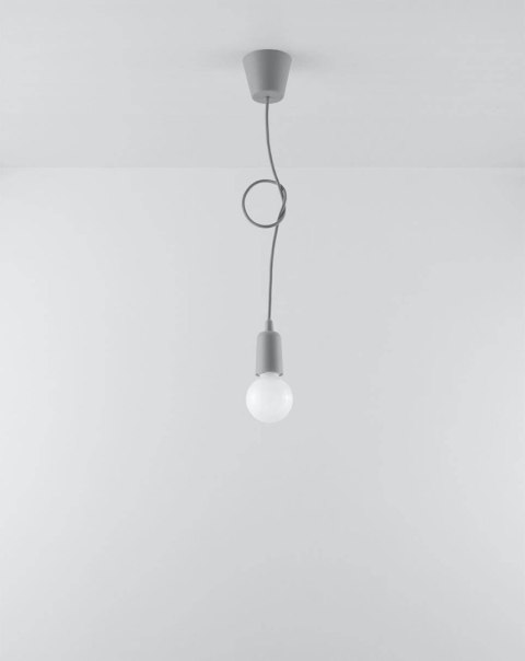 Lampa wisząca DIEGO 1 szara