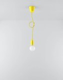 Lampa wisząca DIEGO 1 żółta