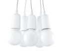 Lampa wisząca DIEGO 5 biała