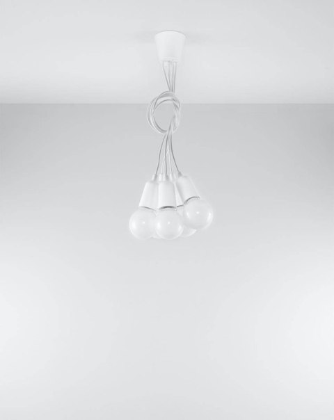 Lampa wisząca DIEGO 5 biała