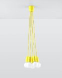 Lampa wisząca DIEGO 5 żółta