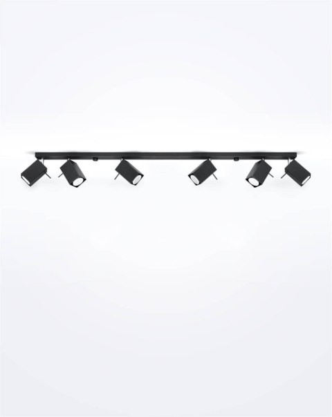 Plafon MERIDA 6L czarny