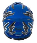 Kask Motocyklowy Enduro Niebieski L