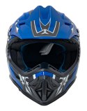 Kask Motocyklowy Enduro Niebieski S