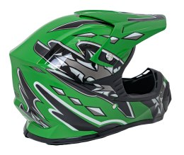 Kask Motocyklowy Enduro Zielony L