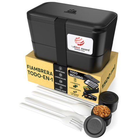 Lunchbox Nestable - Onyx Black - 1500ml