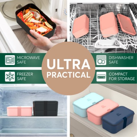 Lunchbox Nestable - Onyx Black - 1500ml