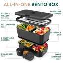 Lunchbox Nestable - Onyx Black - 1500ml