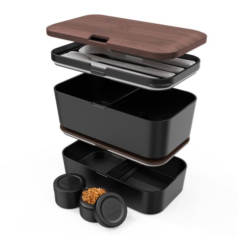 Lunchbox Nestable - Walnut Black - 1500ml