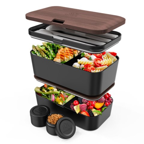 Lunchbox Nestable - Walnut Black - 1500ml