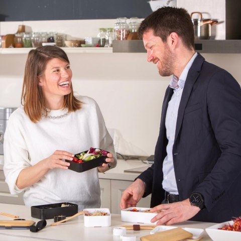 Lunchbox Original - Black & Bamboo - 1200 ml