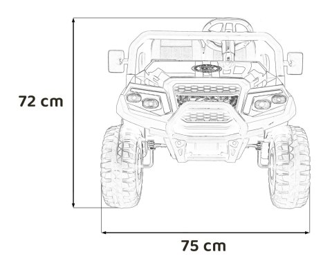 Pojazd Buggy 4-osobowy Champion Biały