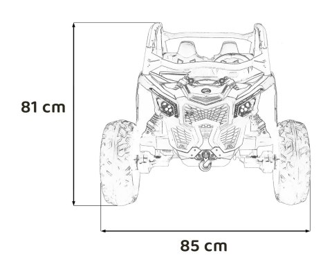 Pojazd Buggy Maverick Turbo RR STRONG Pomarańczowy