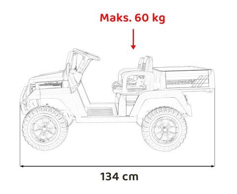 Pojazd Pick-Up Champion Zielony, terenowy samochodzik