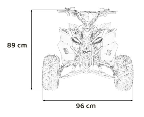 Pojazd Quad DESERT STORM LIFT Pomarańczowy